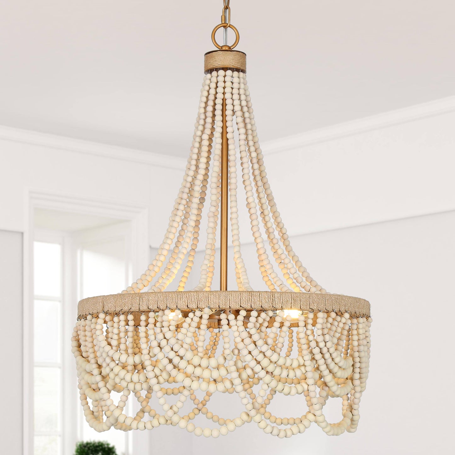 Mitzvah 3-Light Small Gold Chandelier