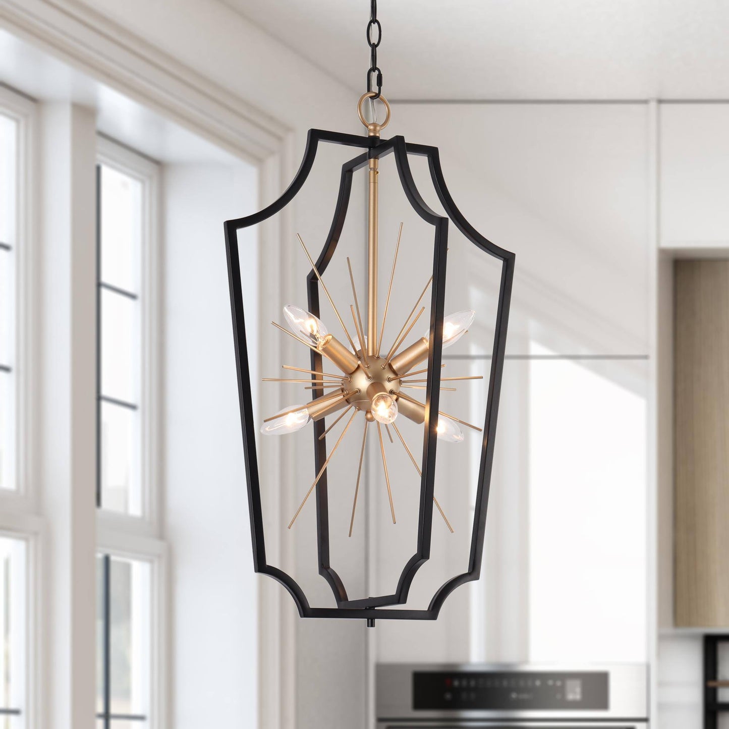 Vicuna 6-Light Small Black Chandelier