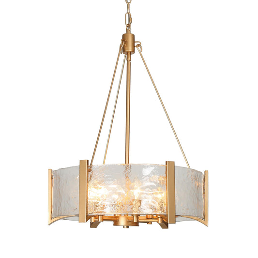 Rflnesiw 6-Light Small Gold Chandelier