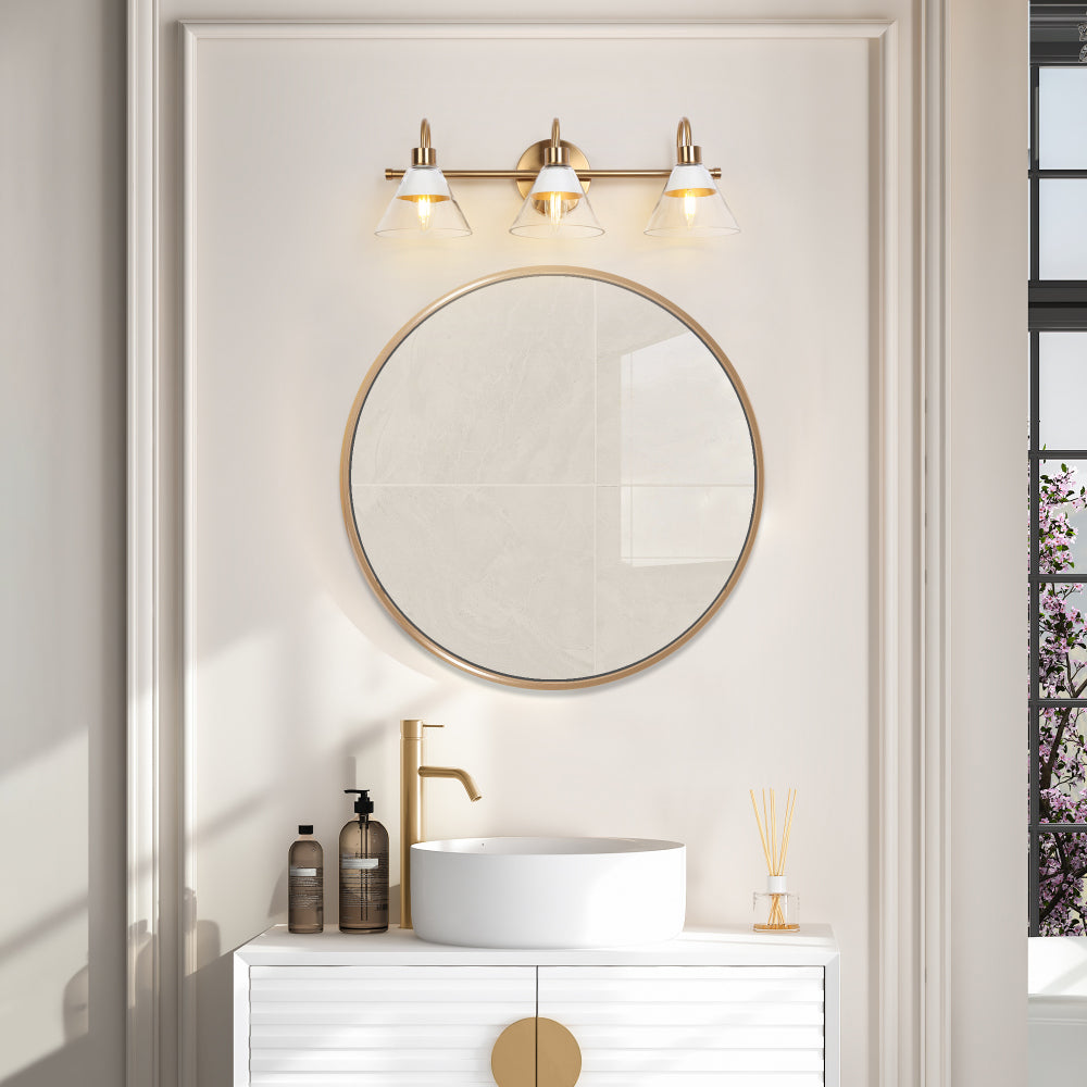 Jay 3-Light Gold Vanity Light