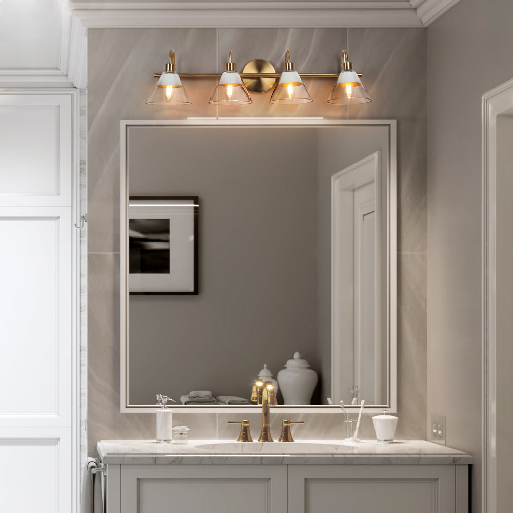 Jay 4-Light Gold Vanity Light