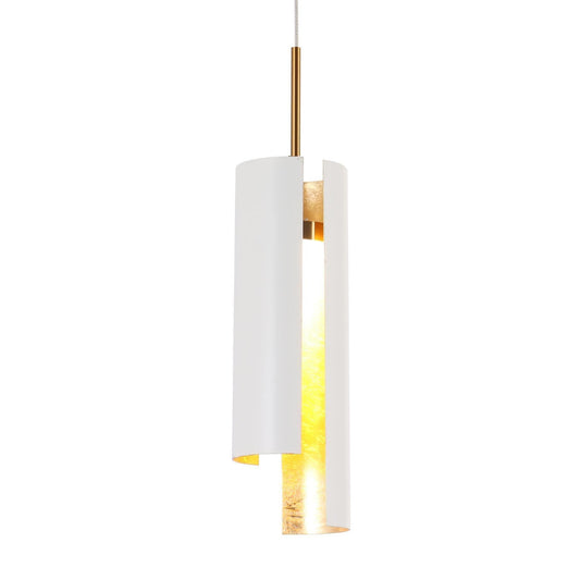 Welntscpia 1-Light Mini White LED Modern Pendant Light Fixtures