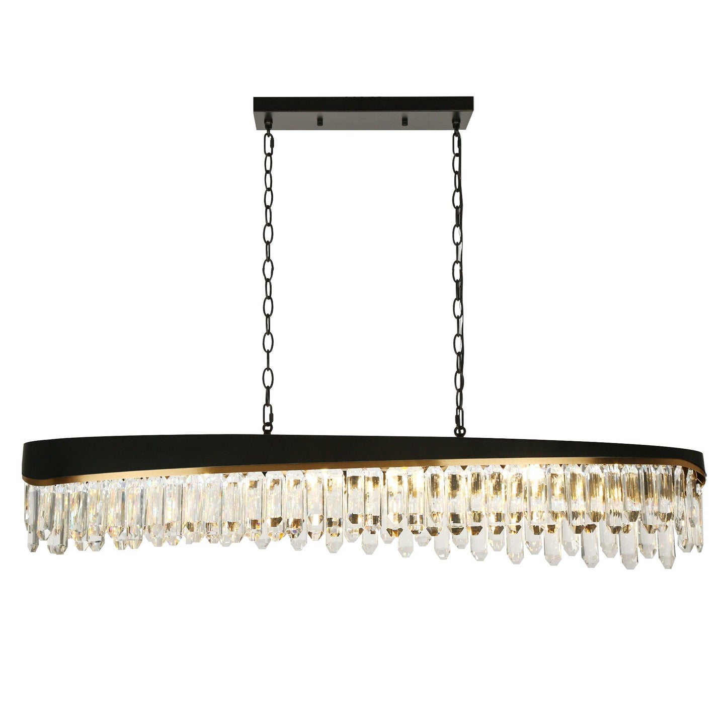 10-Light Crystal Kitchen Island Chandelier - Belles Lighting