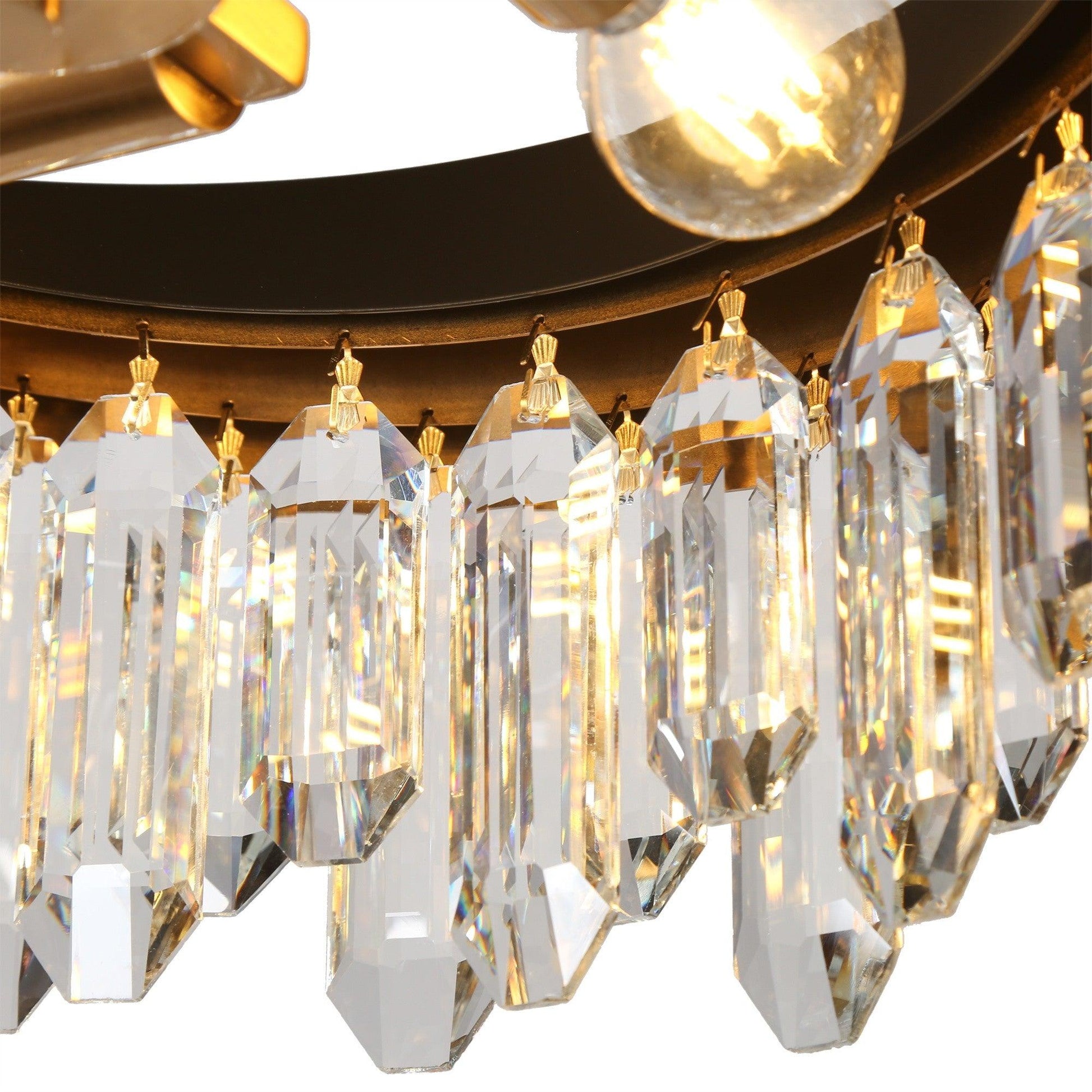 4-Light Modern Crystal Chandeliers - Belles Lighting