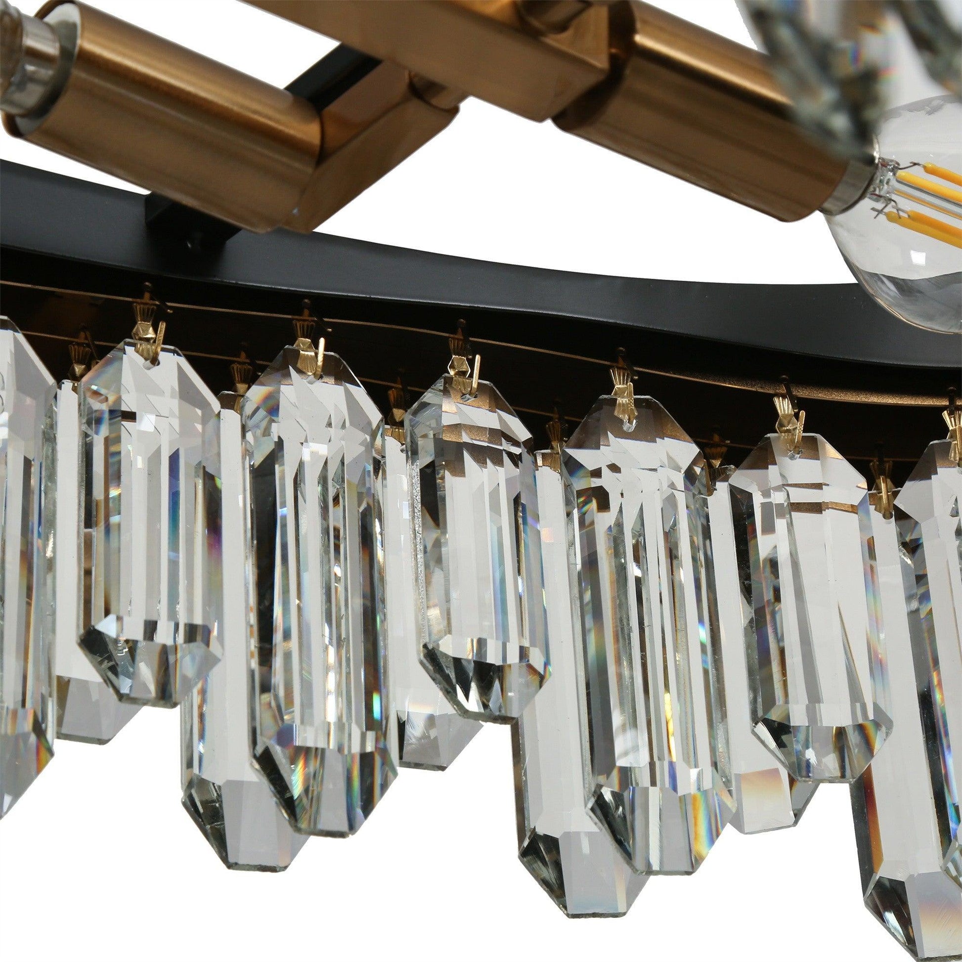 6-Light Large Crystal Kitchen Island Chandeliers - Belles Lighting