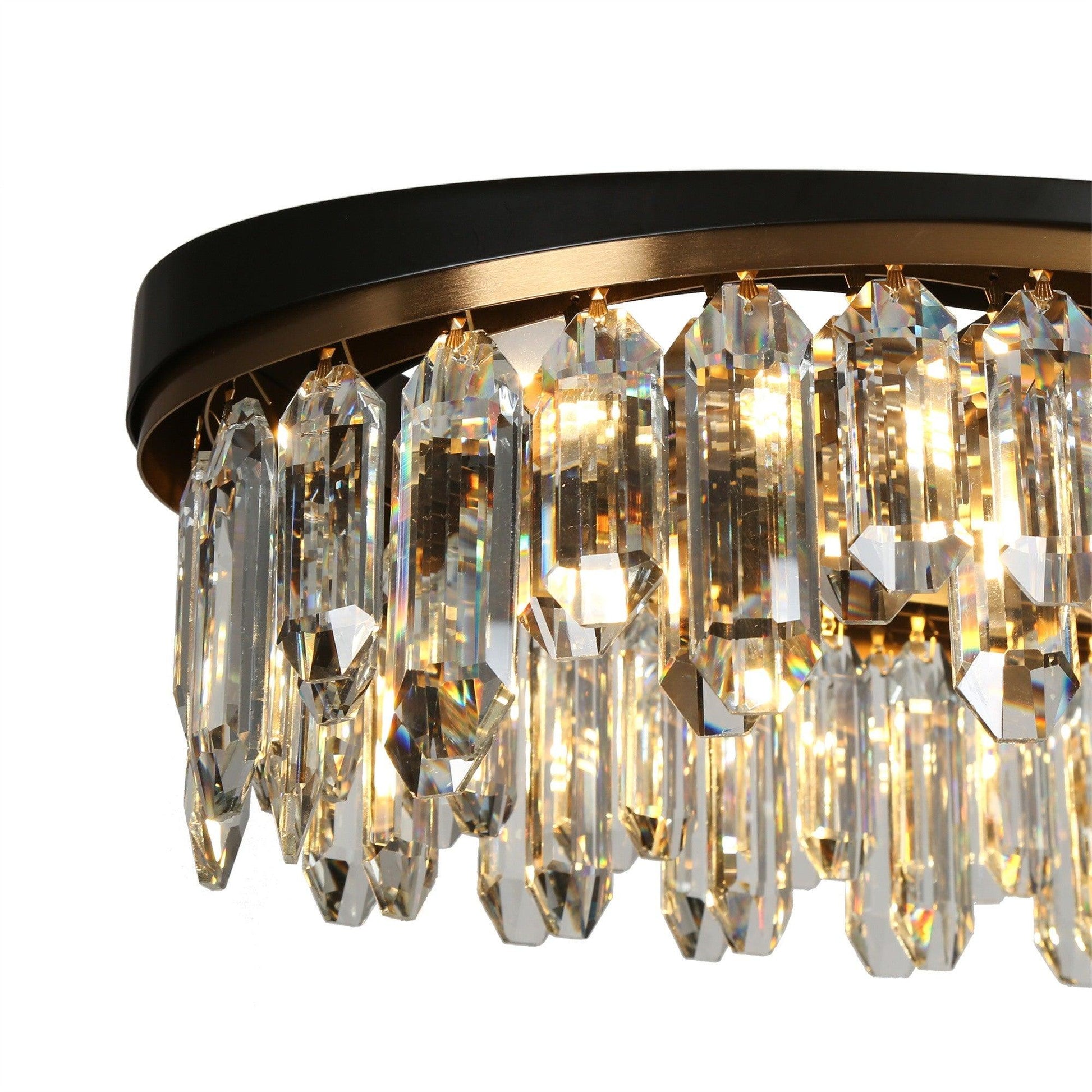 6-Light Large Crystal Kitchen Island Chandeliers - Belles Lighting