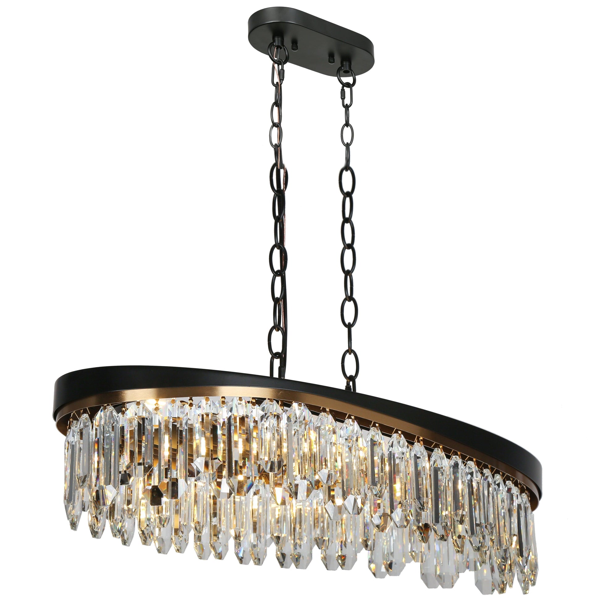 6-Light Large Crystal Kitchen Island Chandeliers - Belles Lighting