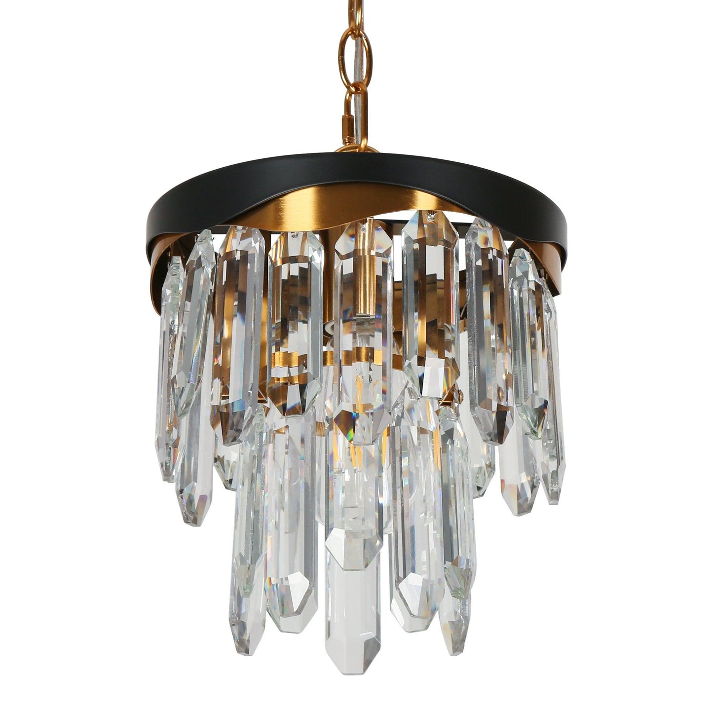 1-Light Modern Crystal Pendant Light - Belles Lighting