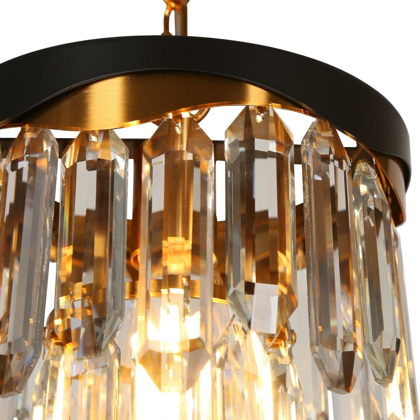 1-Light Modern Crystal Pendant Light - Belles Lighting