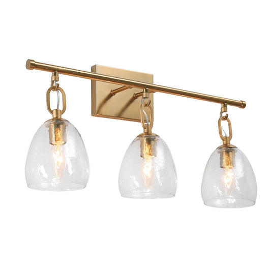 Blobfish 3-Light Brass Vanity Light