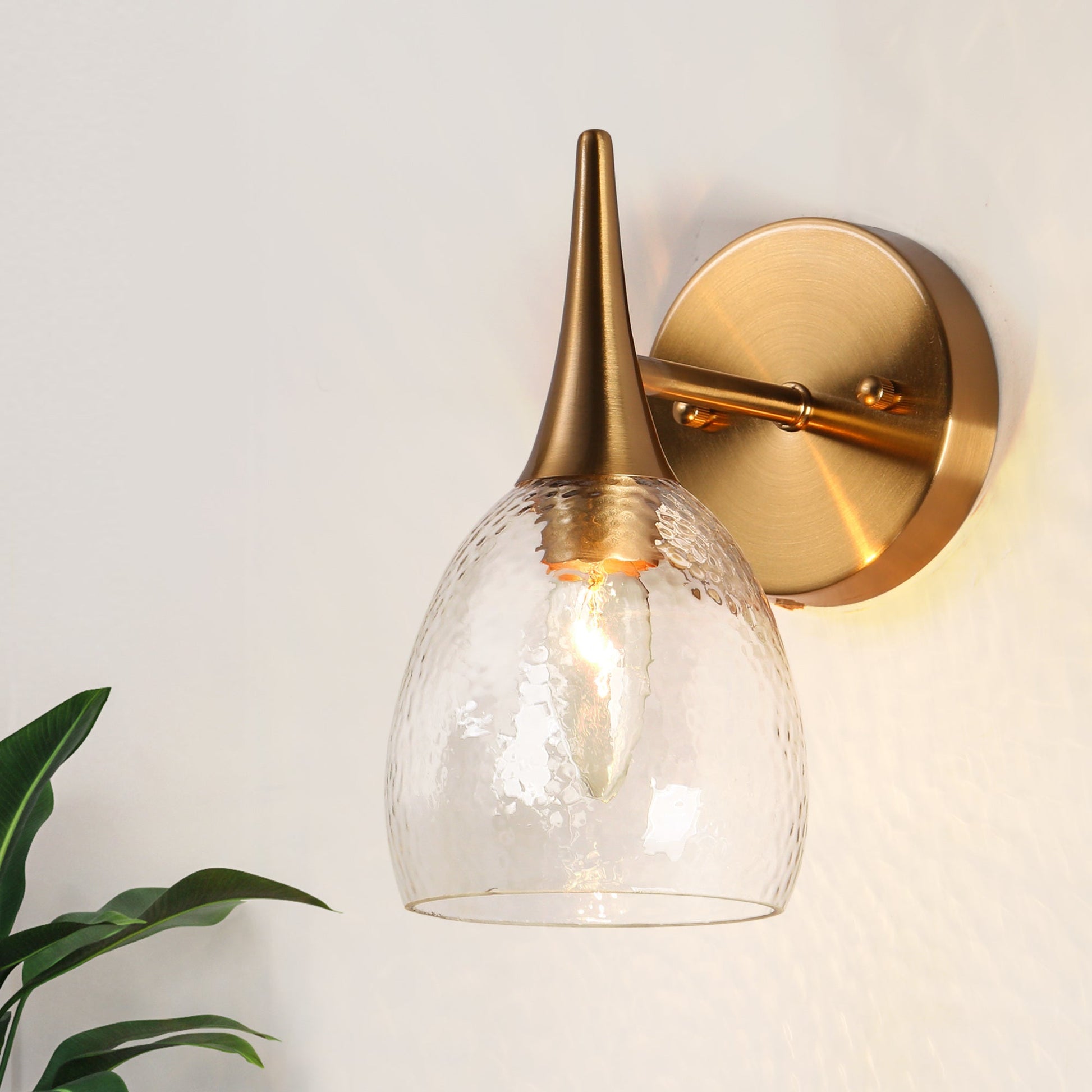 Cymerlarity 1-Light Brass Vanity Light