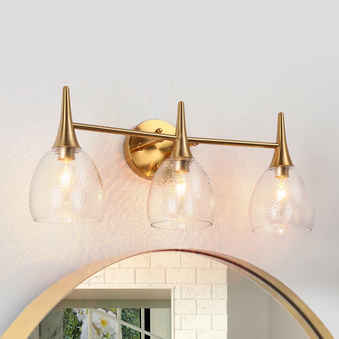 Cymerlarity 1-Light Brass Vanity Light