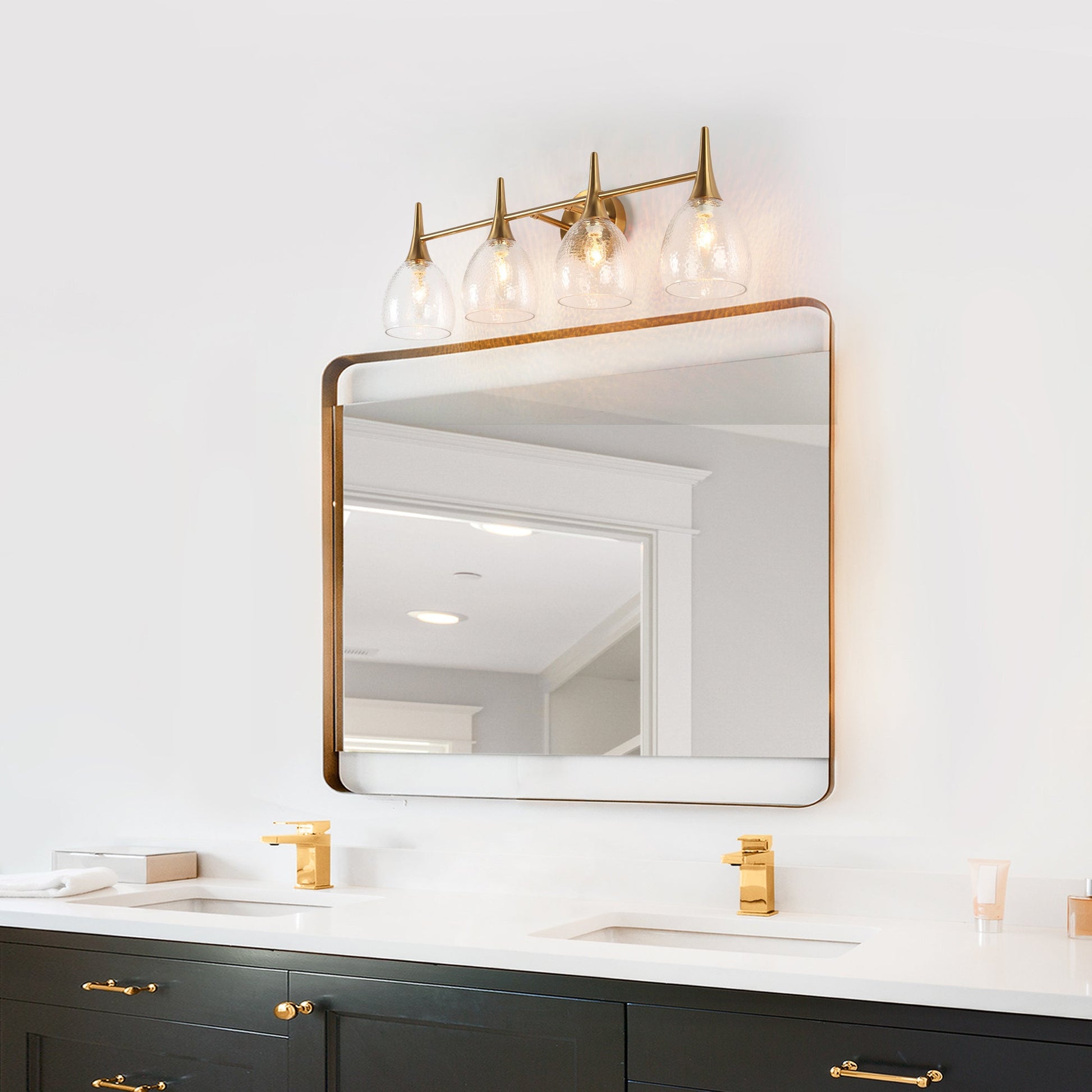 Cymerlarity 4-Light Brass Vanity Light