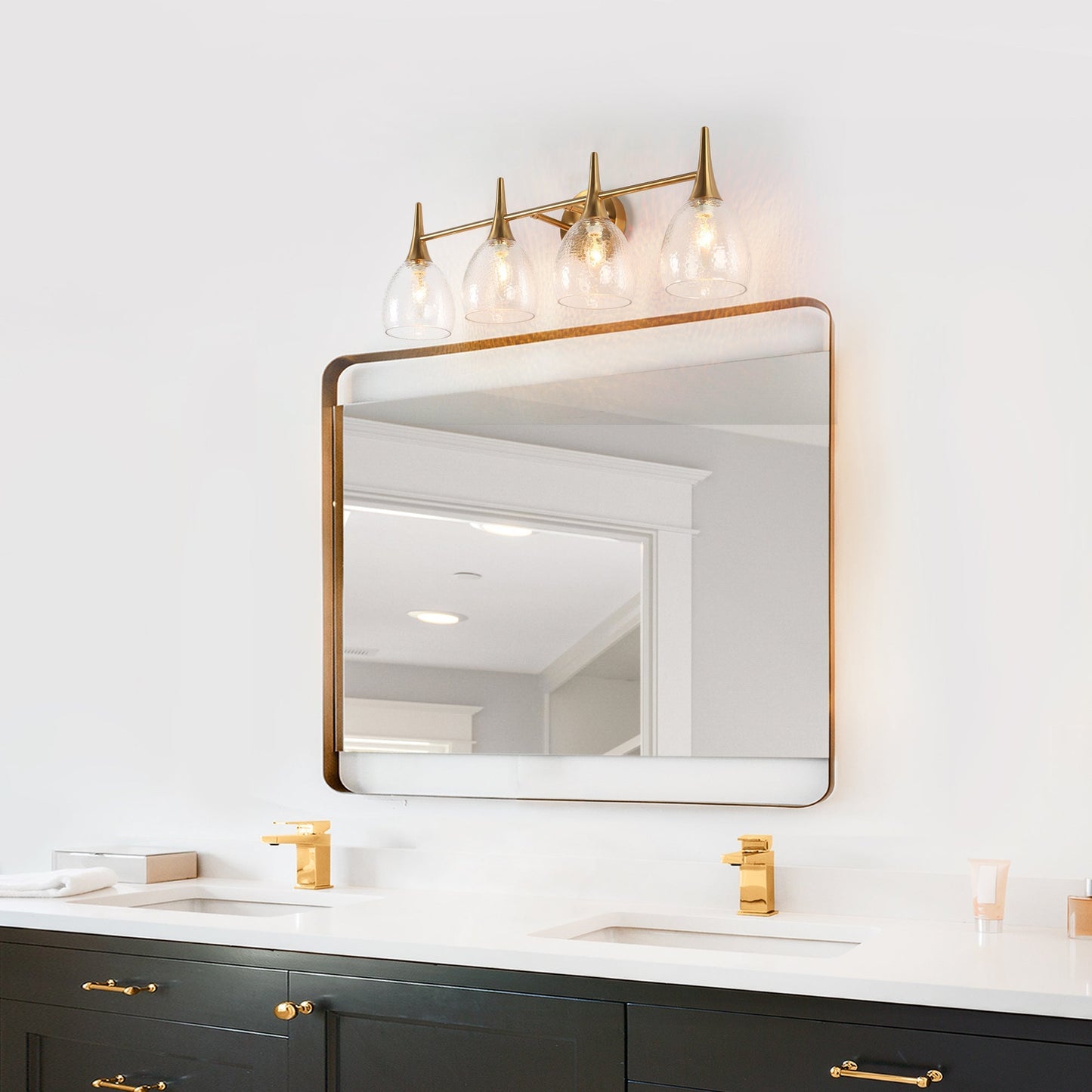 Cymerlarity 1-Light Brass Vanity Light