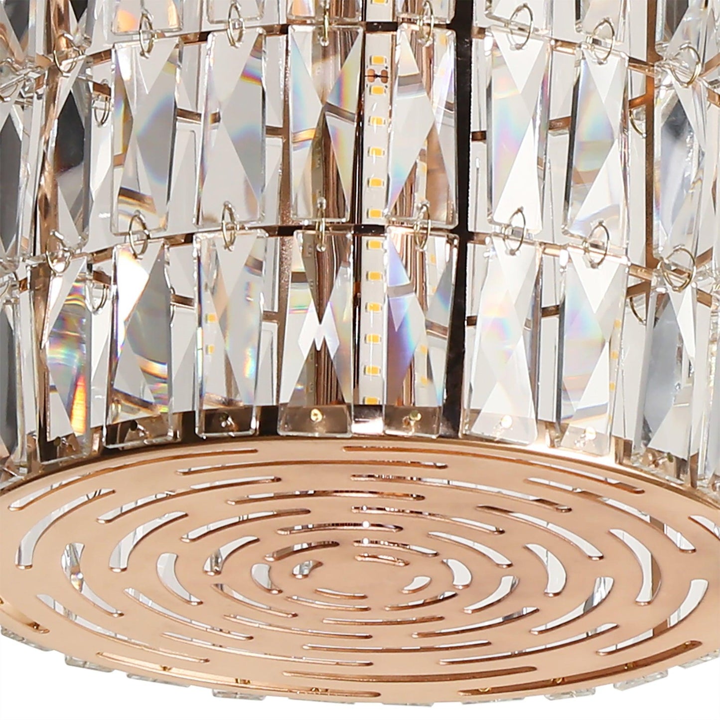 Crystal LED Cylinder Chandelier Pendant Lights - Belles Lighting