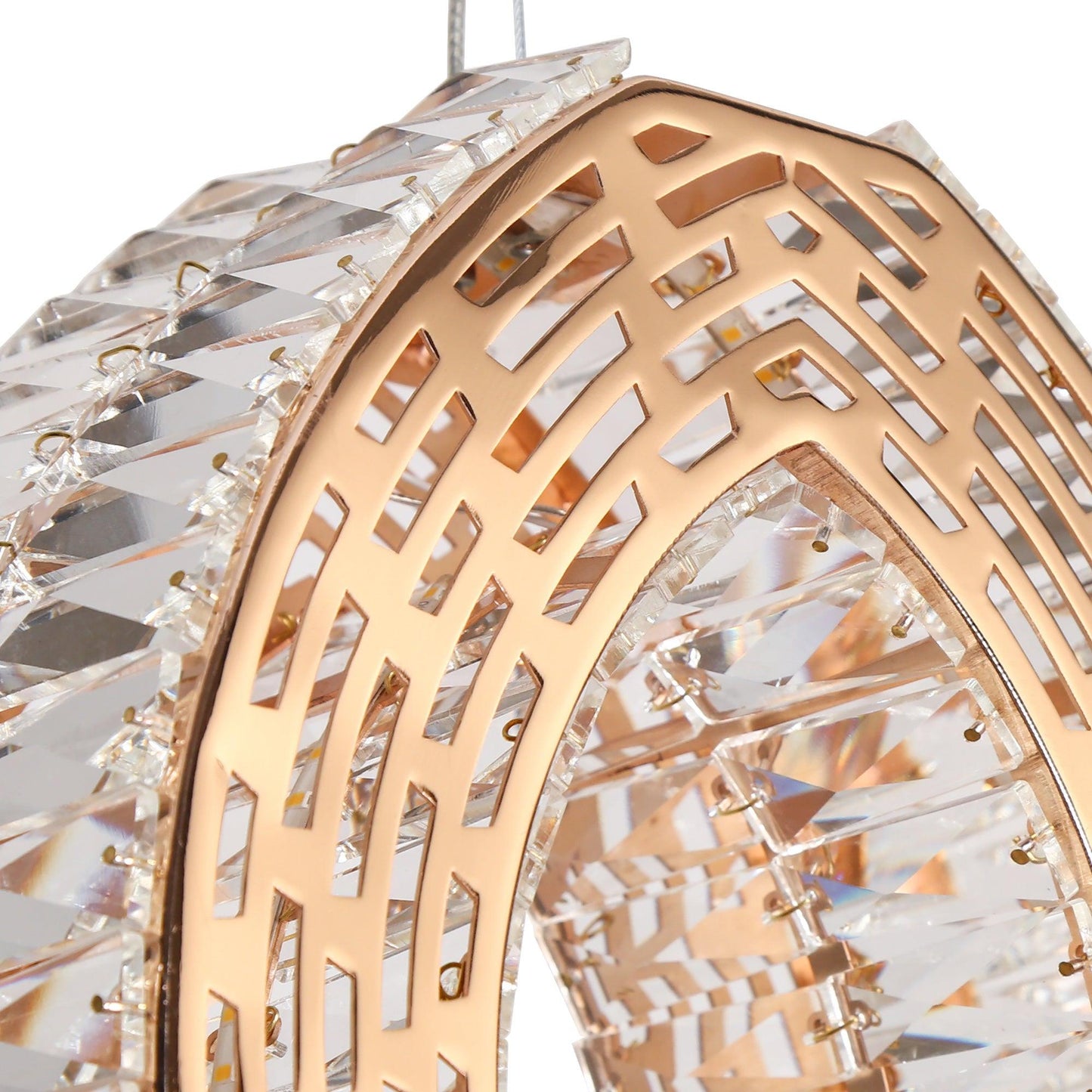 1-Light Crystal LED Pendant Lights - Belles Lighting