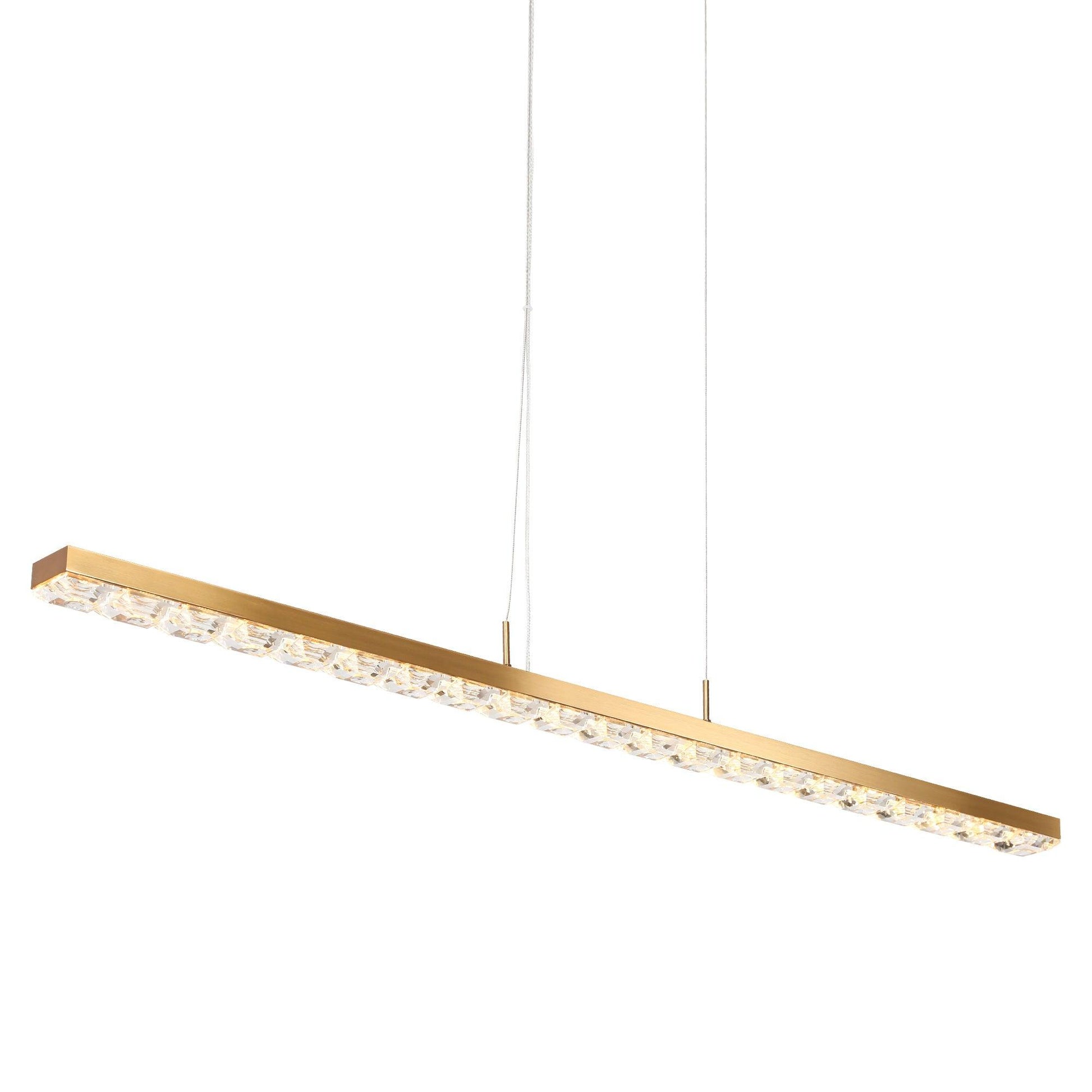 1-Light LED Linear Island Chandeliers Lights - Belles Lighting