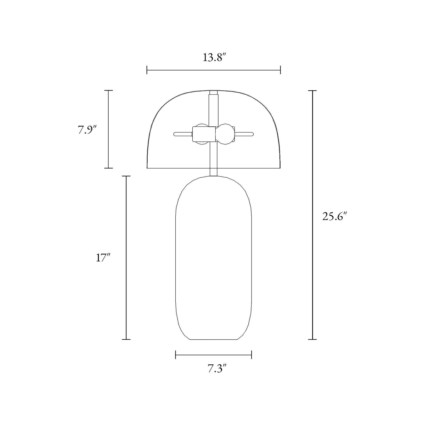 2-Light Table Lamp - Belles Lighting