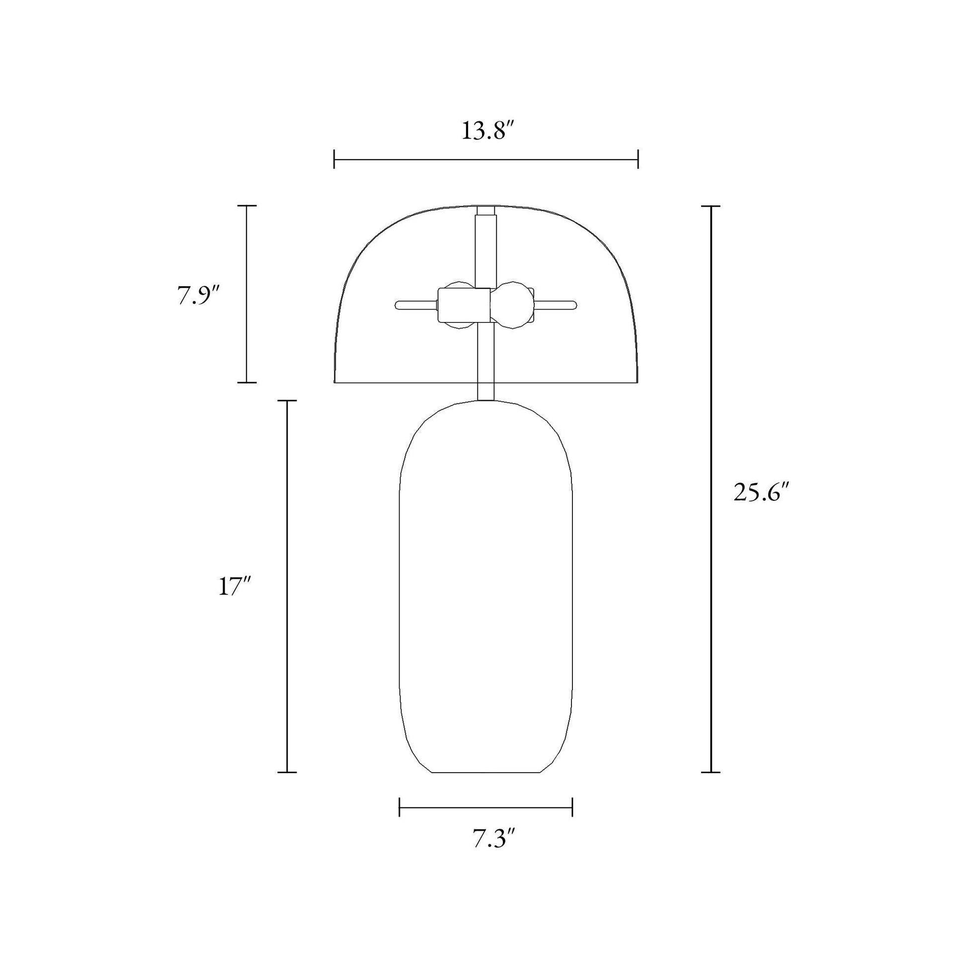 2-Light Table Lamp - Belles Lighting