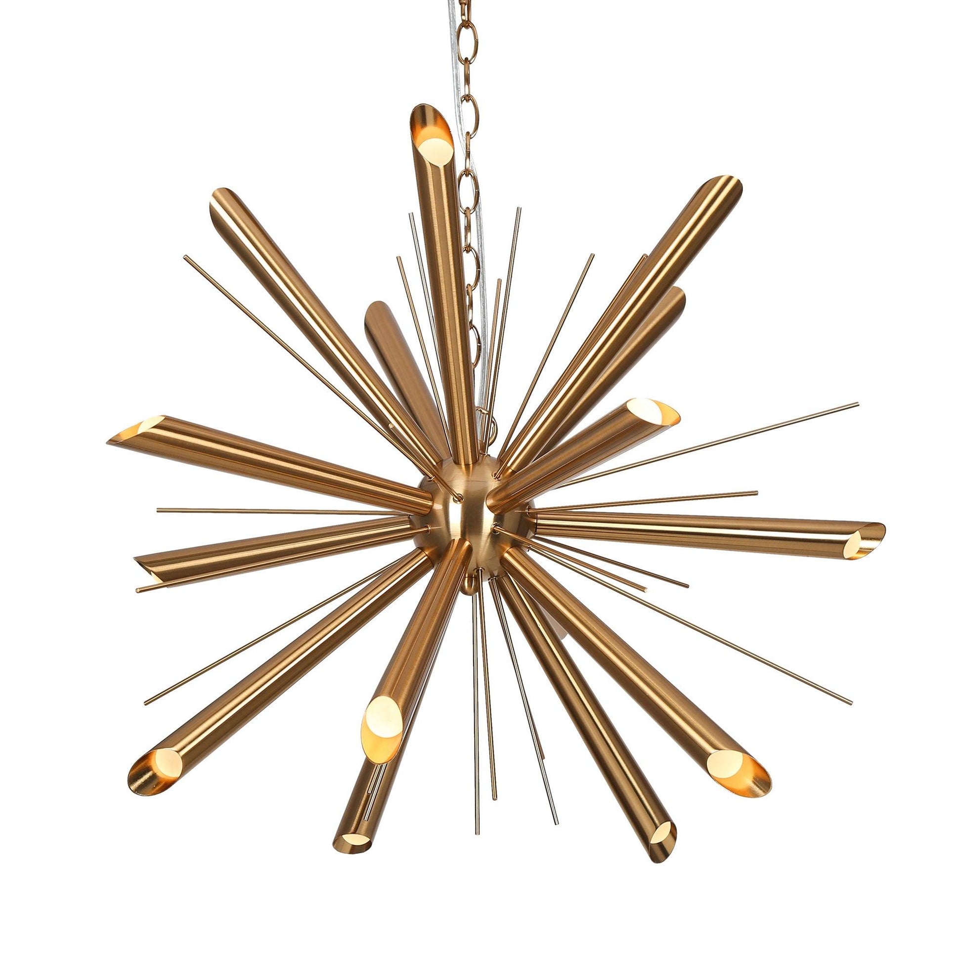 15-Light Gold LED Chandeliers Lights - Belles Lighting