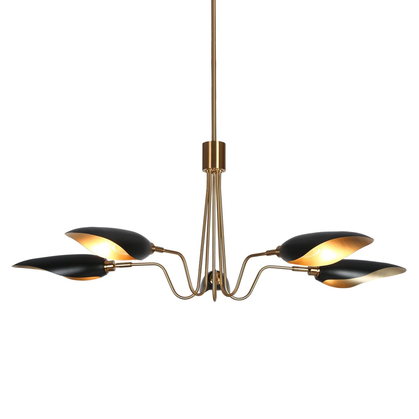 Toltehcwe 5-Light Oversized Black Chandelier