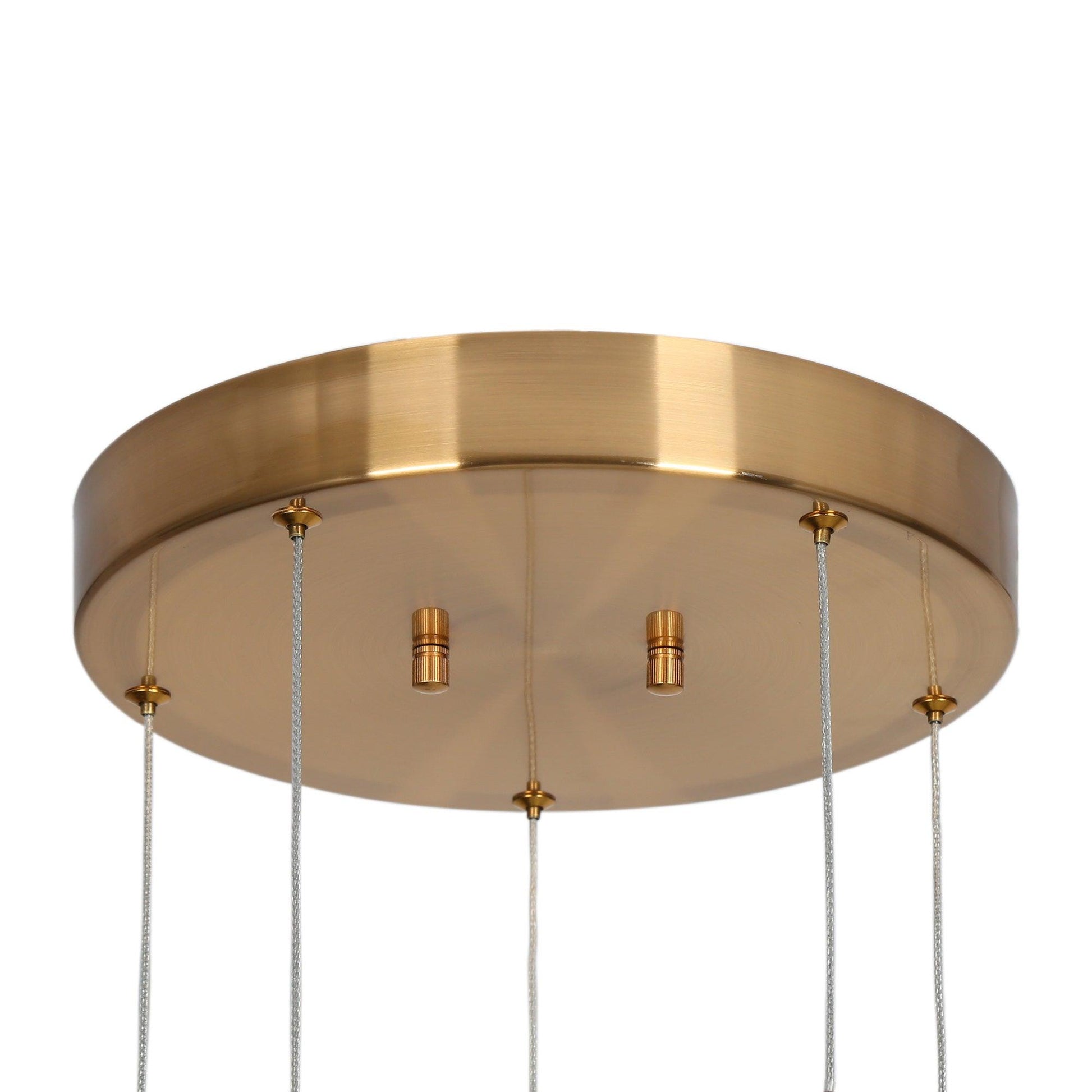 5-Light LED Gold Cluster Pendant Lights - Belles Lighting