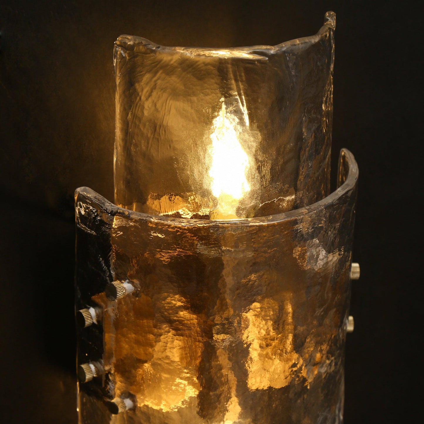 2-Light Glass Wall Sconce - Belles Lighting