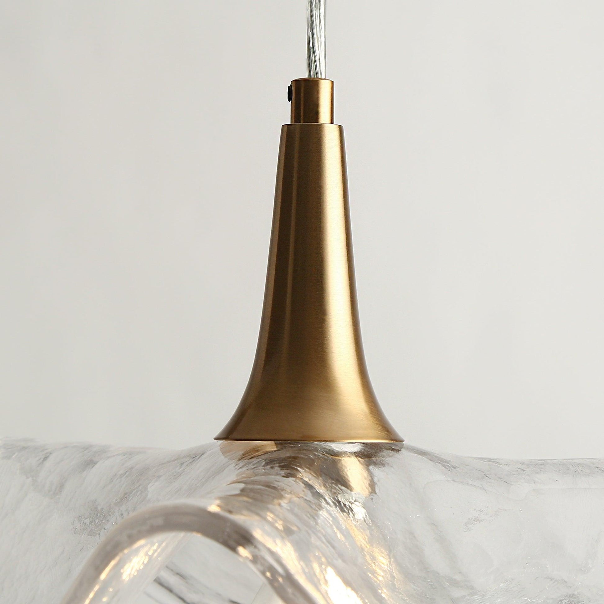 1-Light Brass Pendant Lamp - Belles Lighting