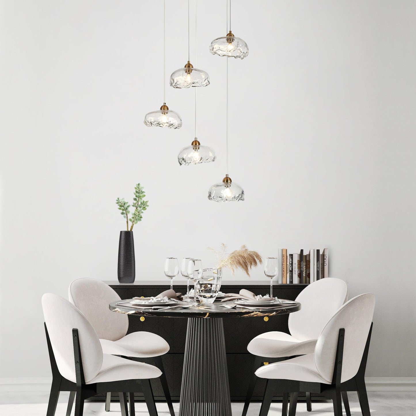 5-Light Cluster Chandeliers - Belles Lighting