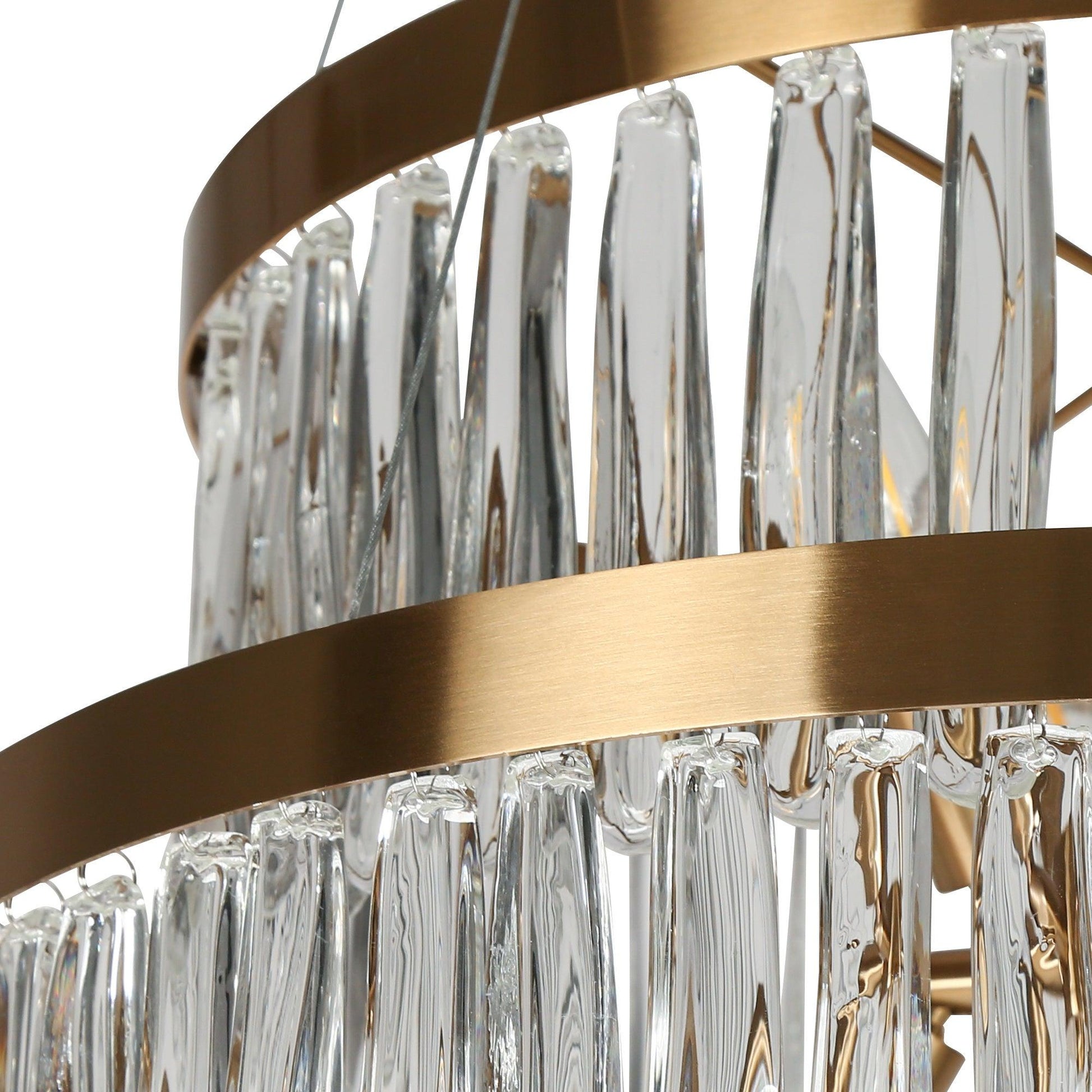 6-Light Crystal 2-Tier Chandeliers - Belles Lighting