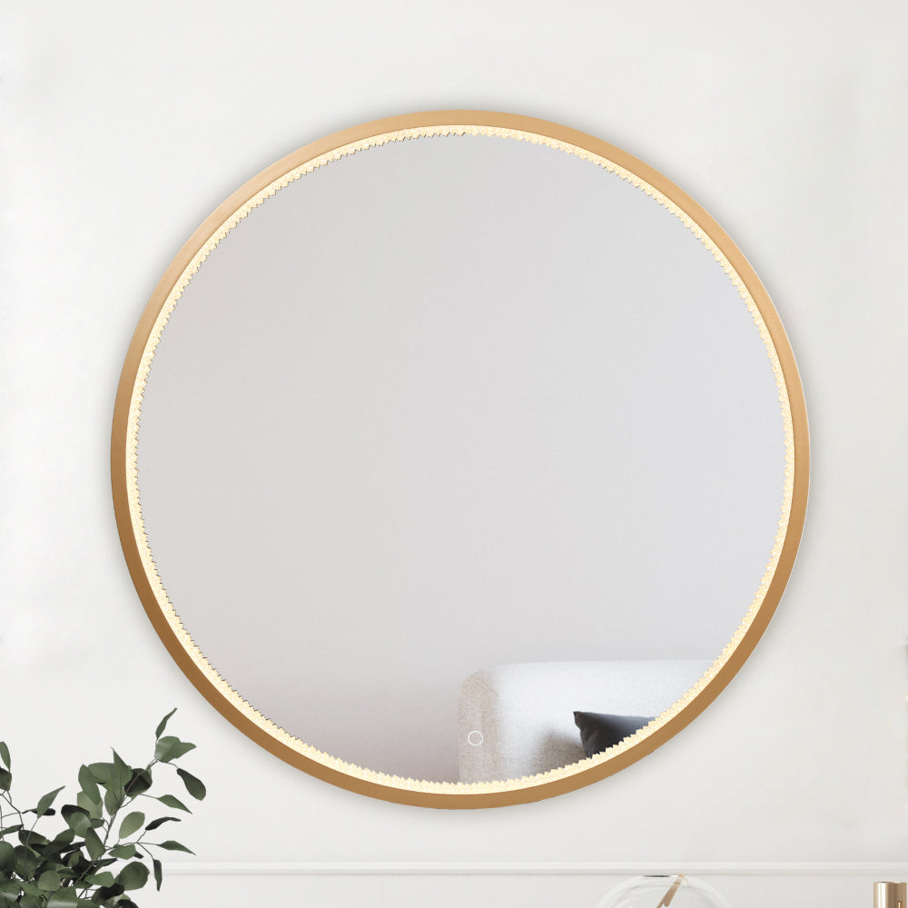 36" 1-Light LED Round Mirror