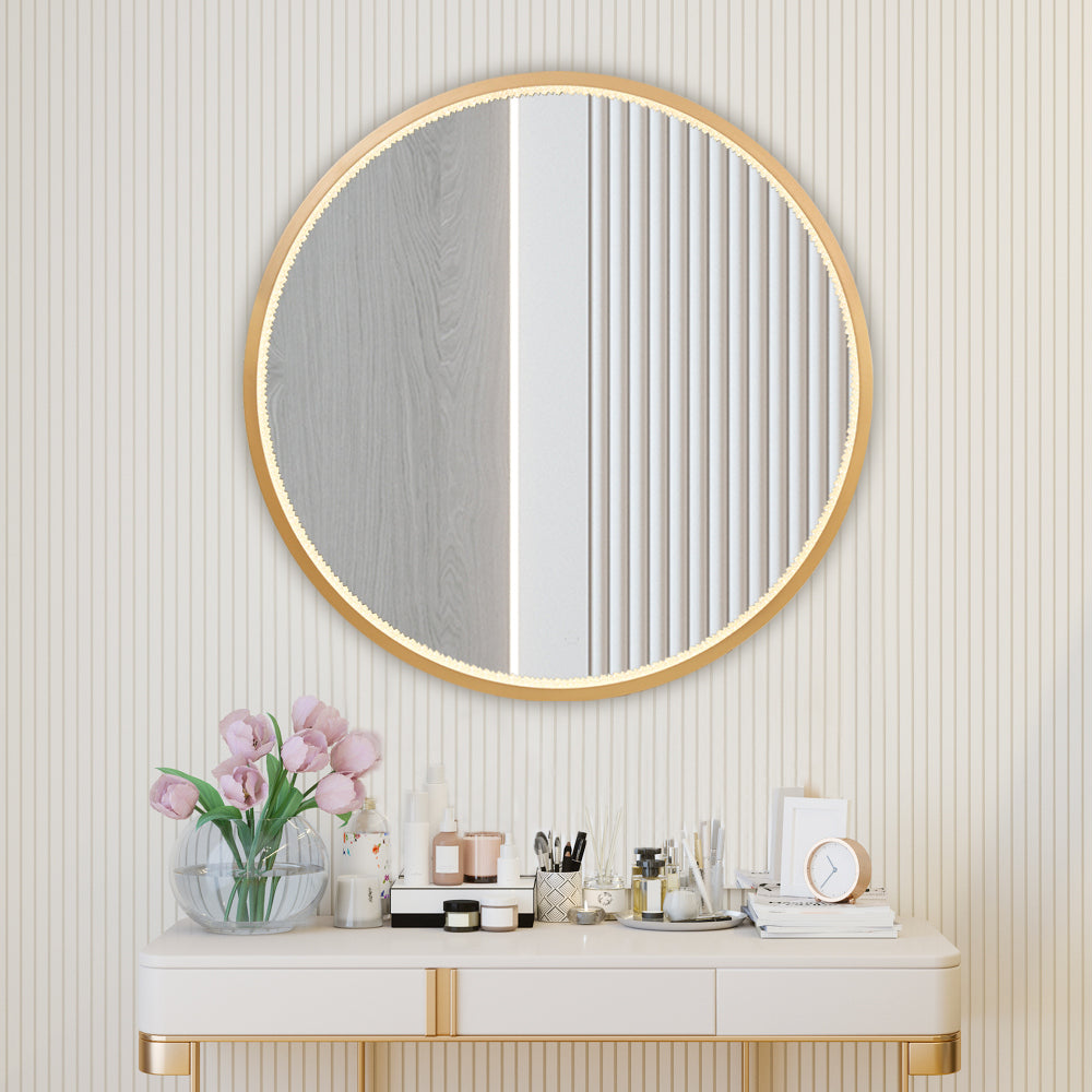 36" 1-Light LED Round Mirror