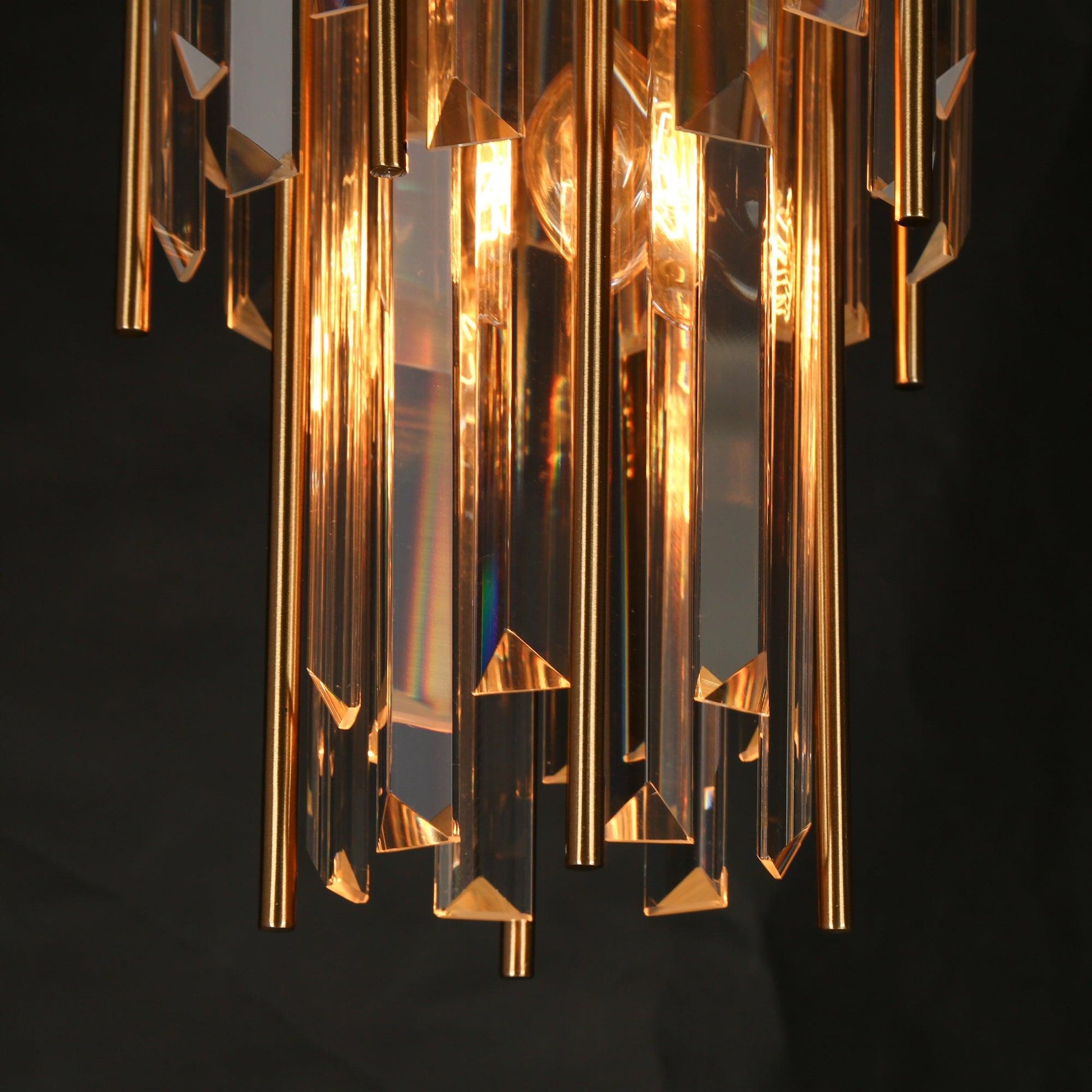 1-Light Glam Crystal Pendant Light - Belles Lighting