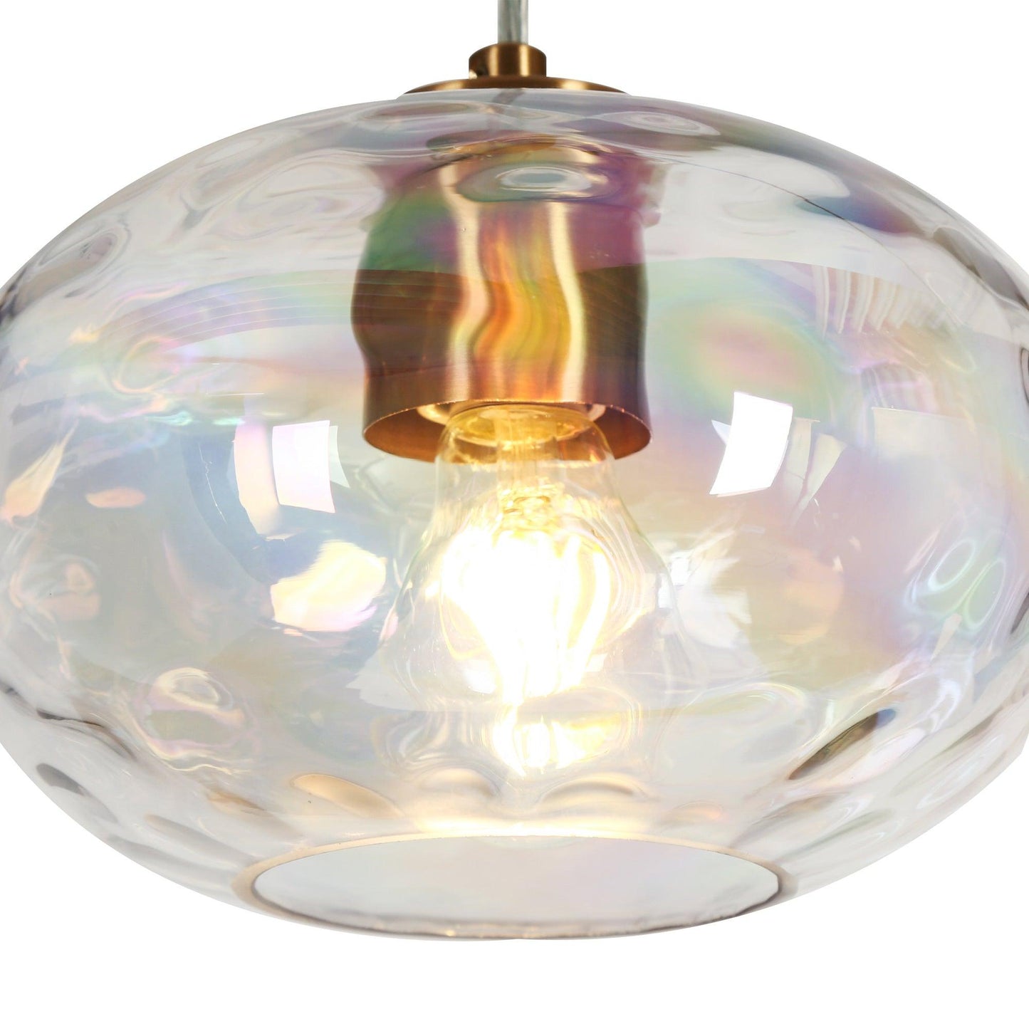 1-Light Colorful Glass Pendant Light - Belles Lighting