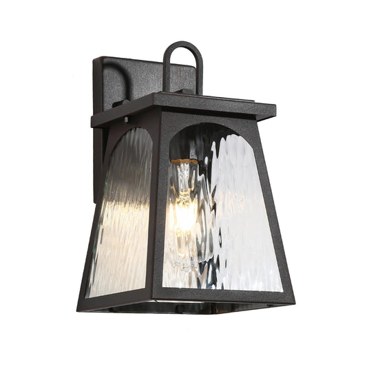 Arctifyra 11"H 1-Light Black Outdoor Wall Lantern