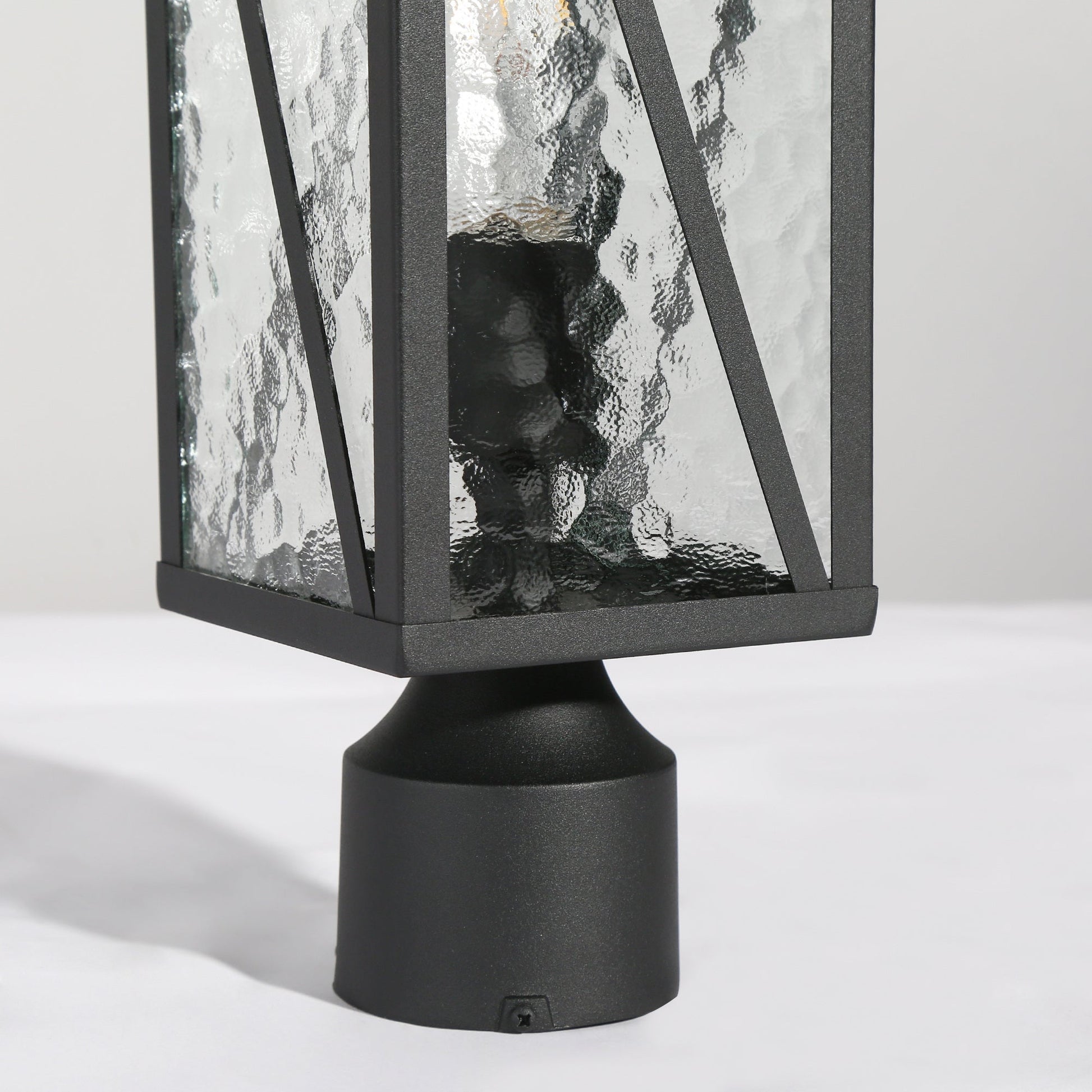 Saturninus 16.5"H 1-Light Black Outdoor Post Light