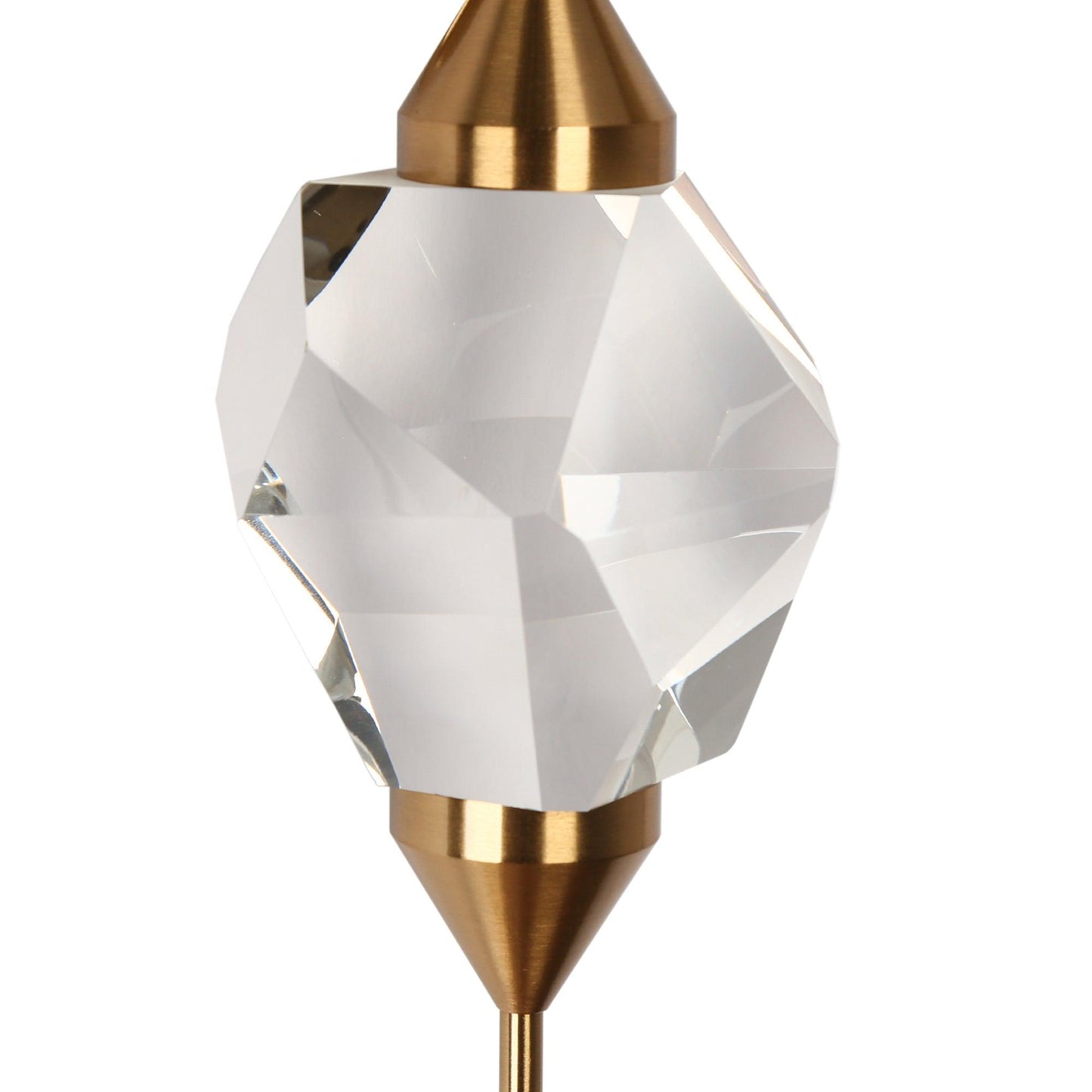 1-Light LED Gold Crystal Wall Sconce - Belles Lighting