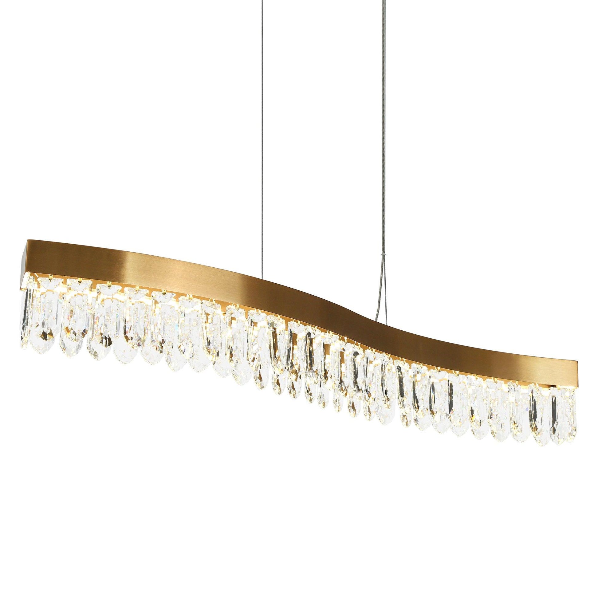 Glam Crystal LED Kitchen Island Chandeliers - Belles Lighting