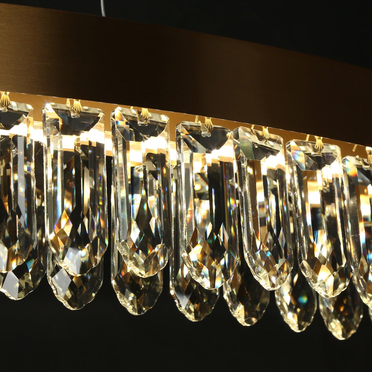 Glam Crystal LED Kitchen Island Chandeliers - Belles Lighting