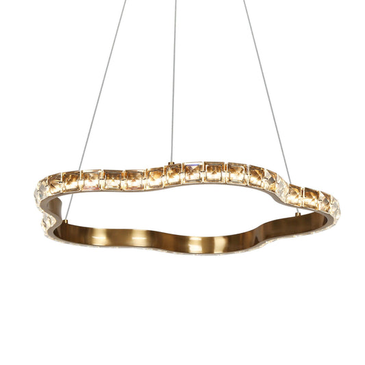 Gold Crystal LED Chandelier Lights - Belles Lighting