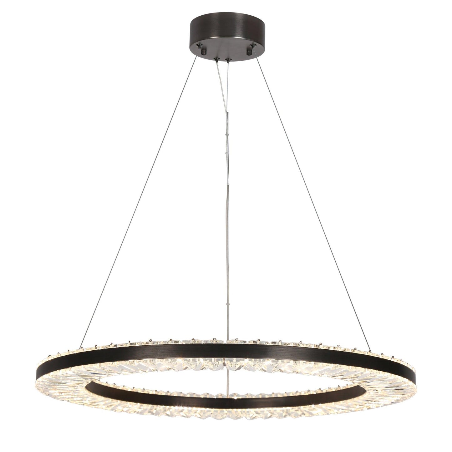 1-Light LED Ring Chandeliers - Belles Lighting