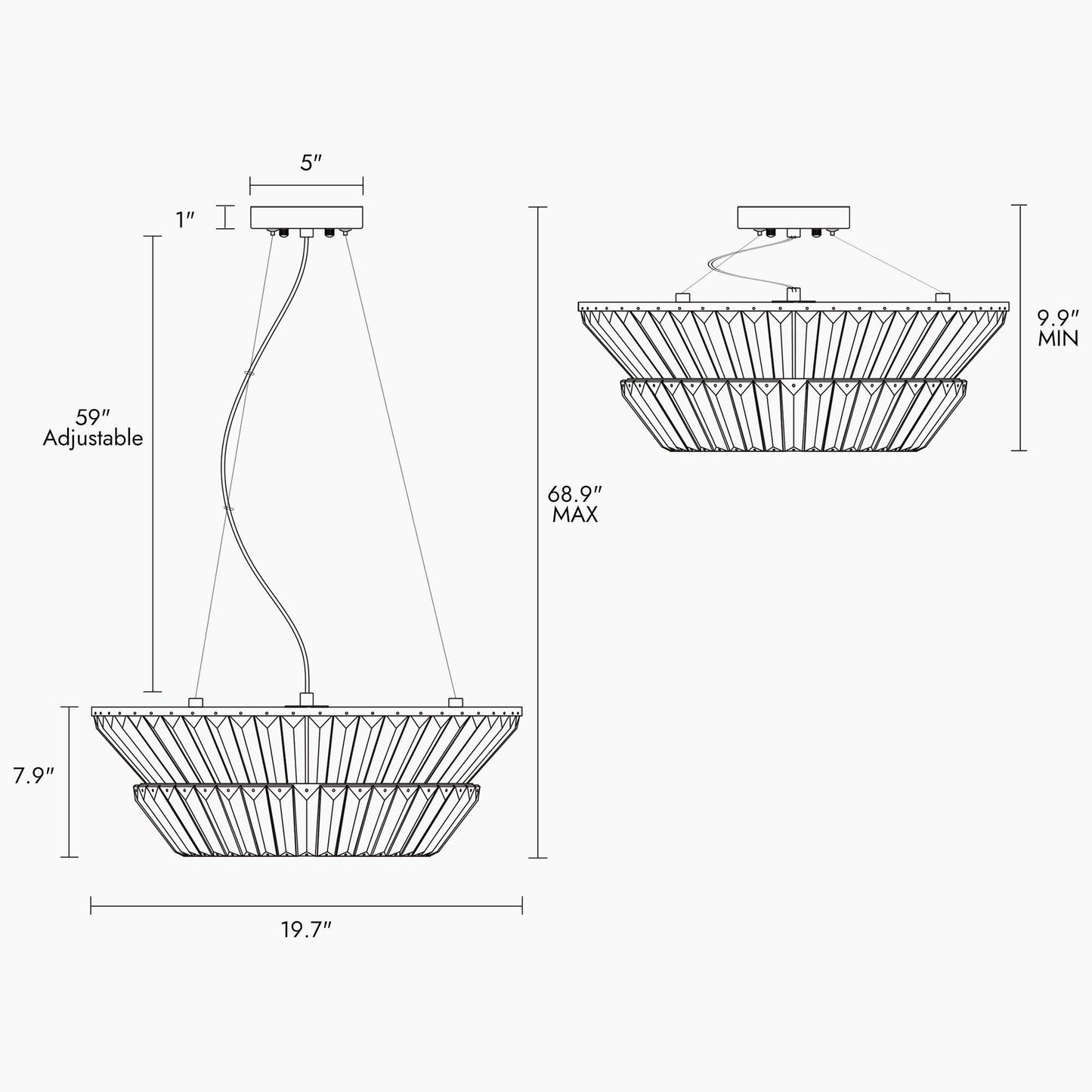 3-Light Chandeliers - Belles Lighting