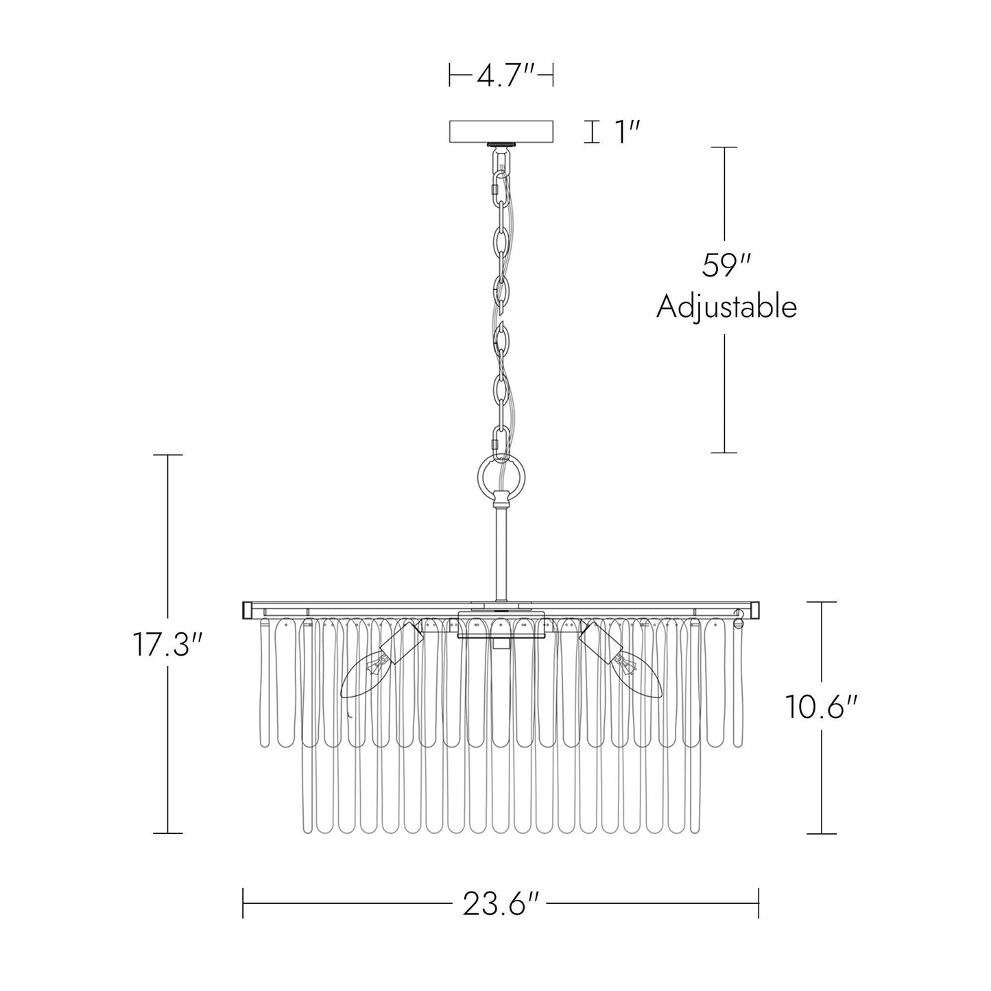 6-Light Drum Crystal Chandeliers - Belles Lighting