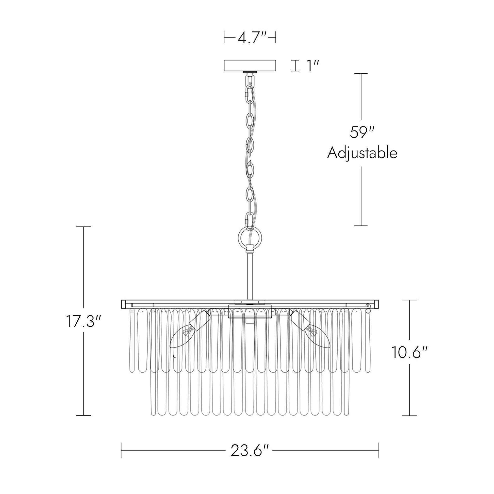 6-Light Drum Crystal Chandeliers - Belles Lighting