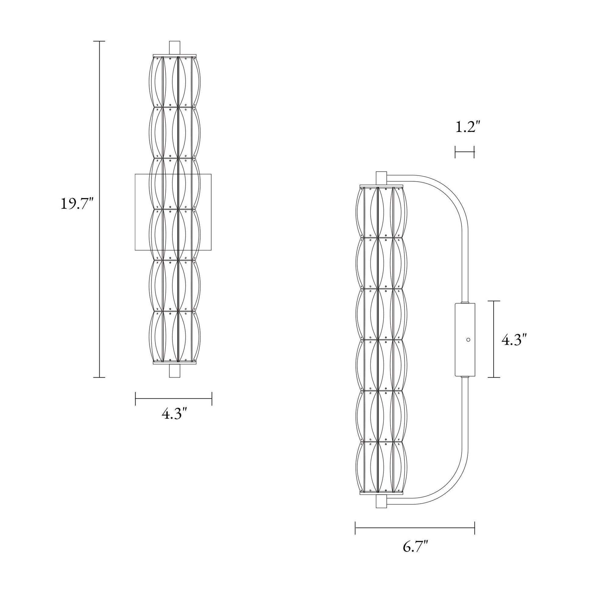 1-Light LED Wall Sconce Lamp - Belles Lighting