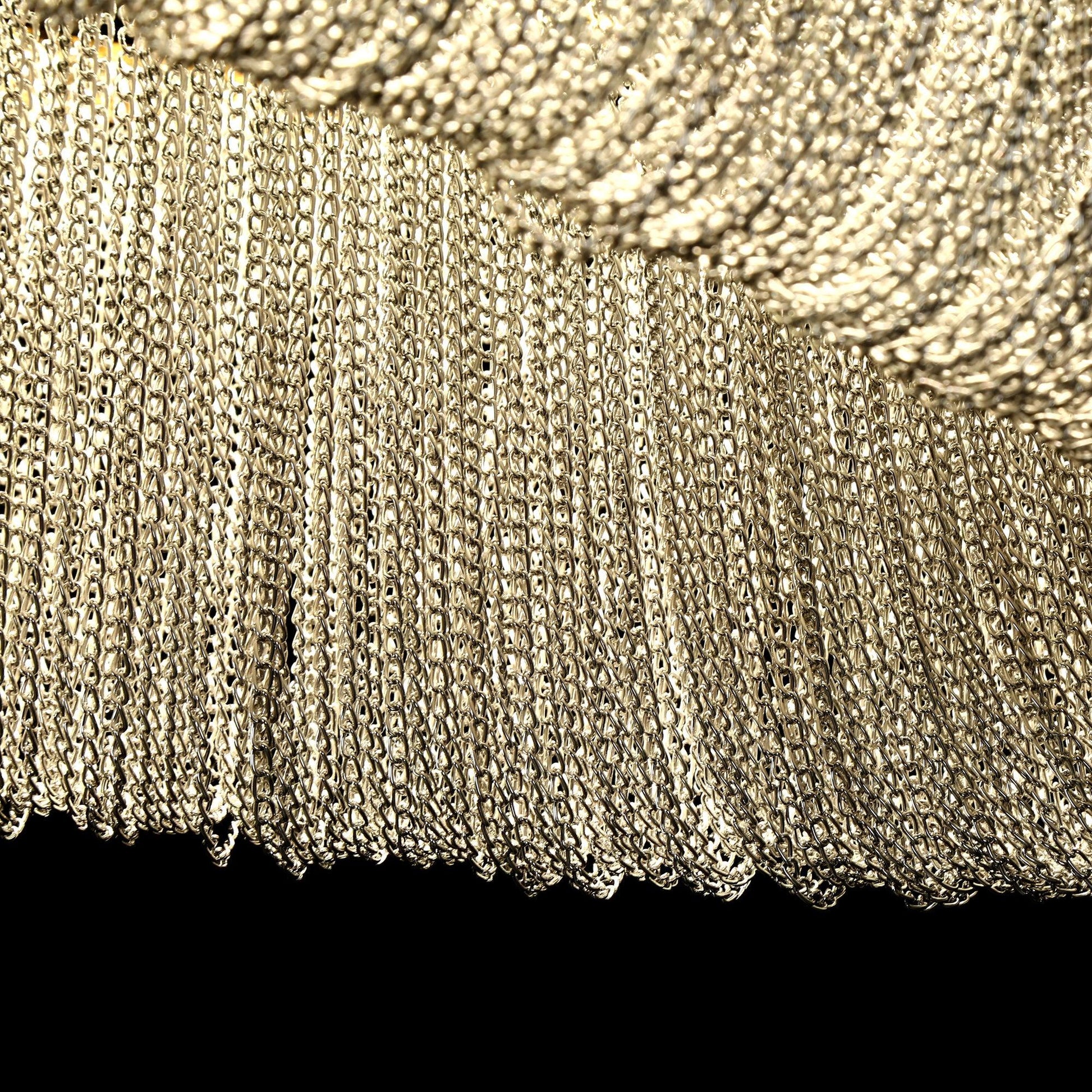 1-Light LED Chain Tassel Chandeliers Lights - Belles Lighting