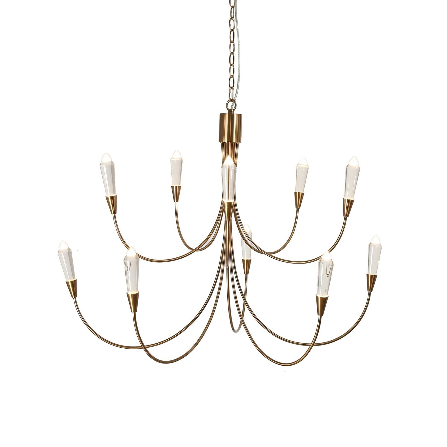 Kaminsky 1-Light Oversized Brass LED Chandelier