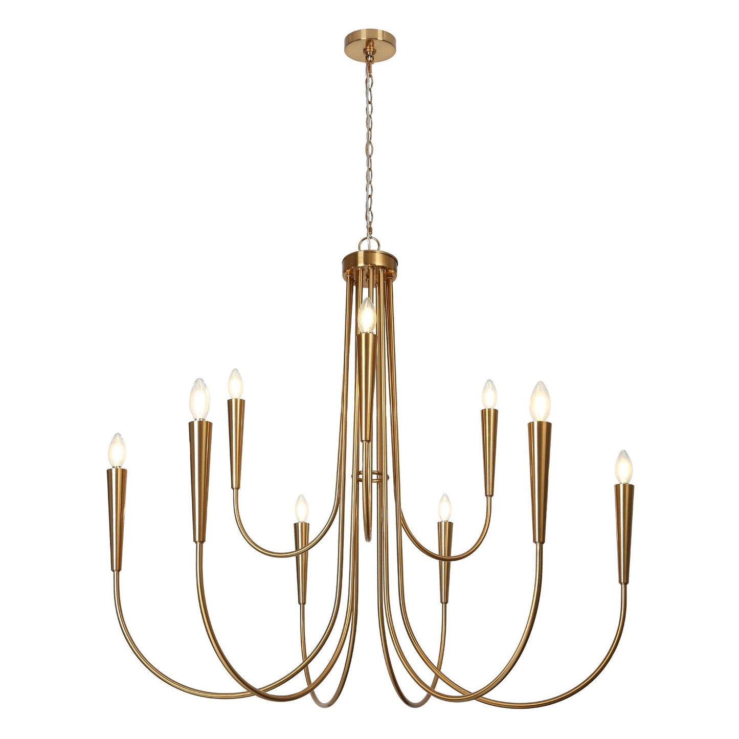 Ceniprimo 9-Light Oversized Brown Chandelier