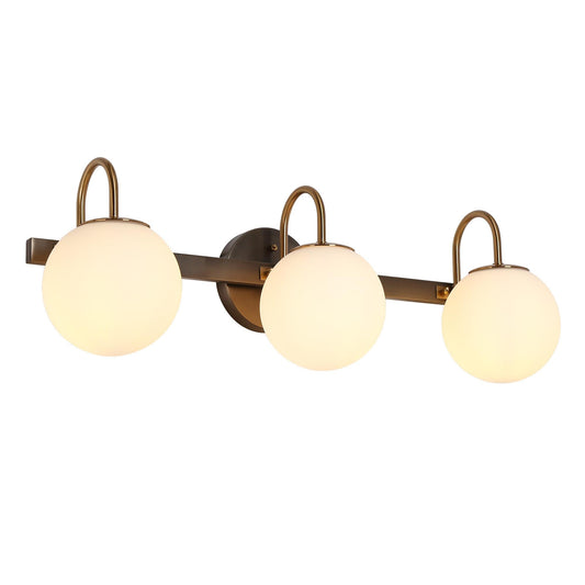 Aladarimostinin 3-Light Black and Brass Vanity Light