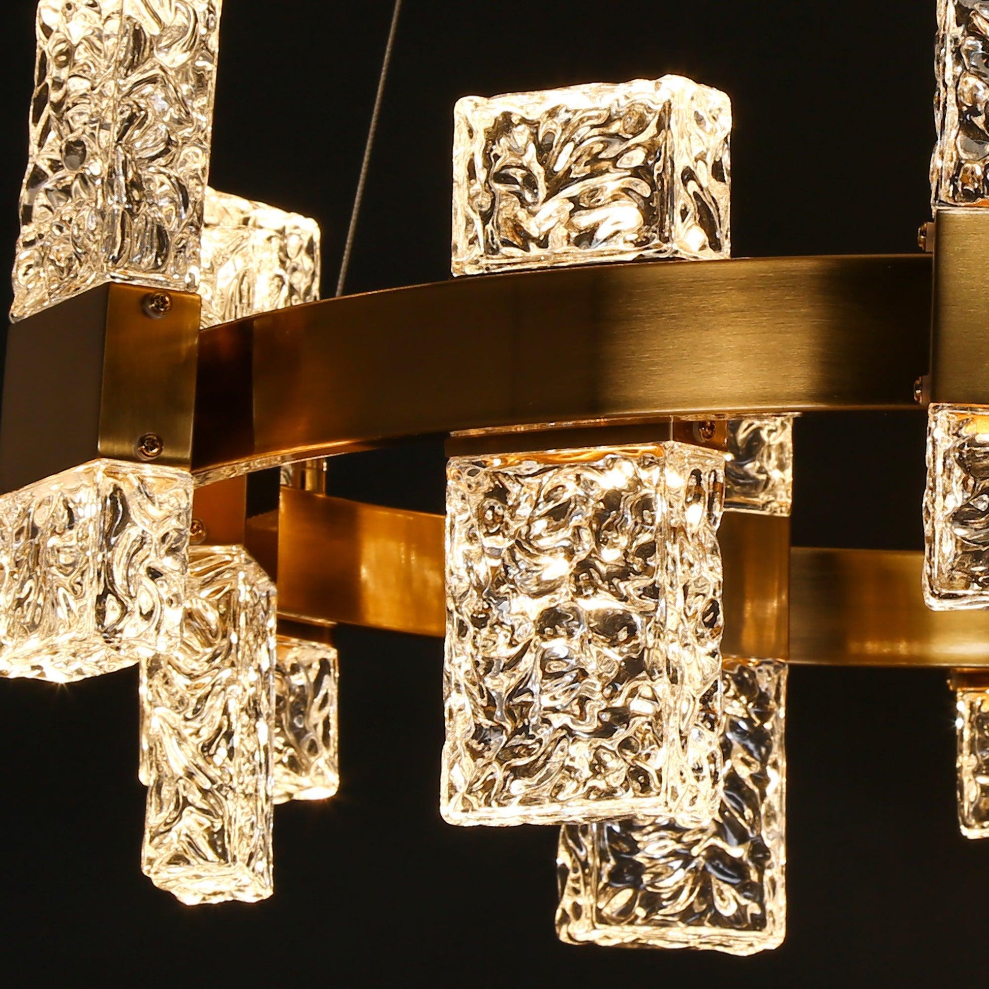 24-Light LED Glass Chandelier - Belles Lighting